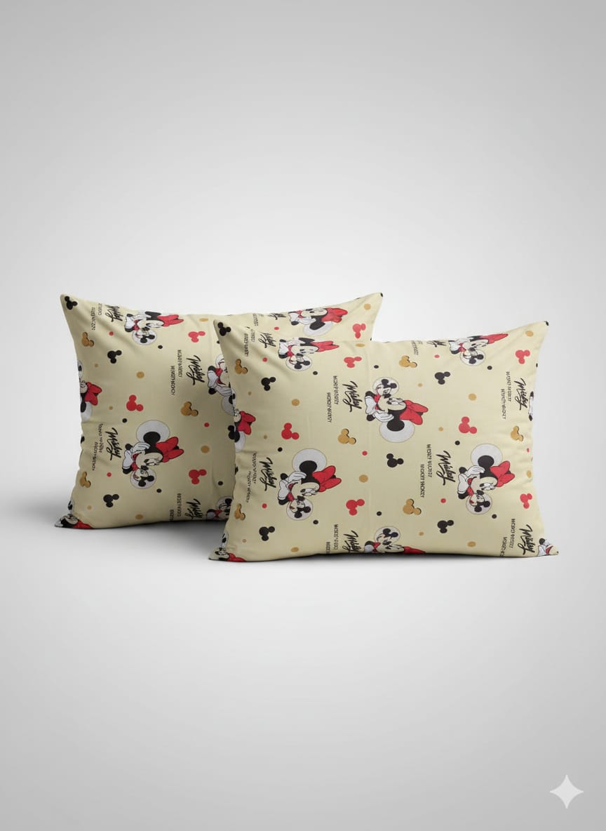 Premium Cotton Pillow Cases – Elegant & Durable (2 Pcs)