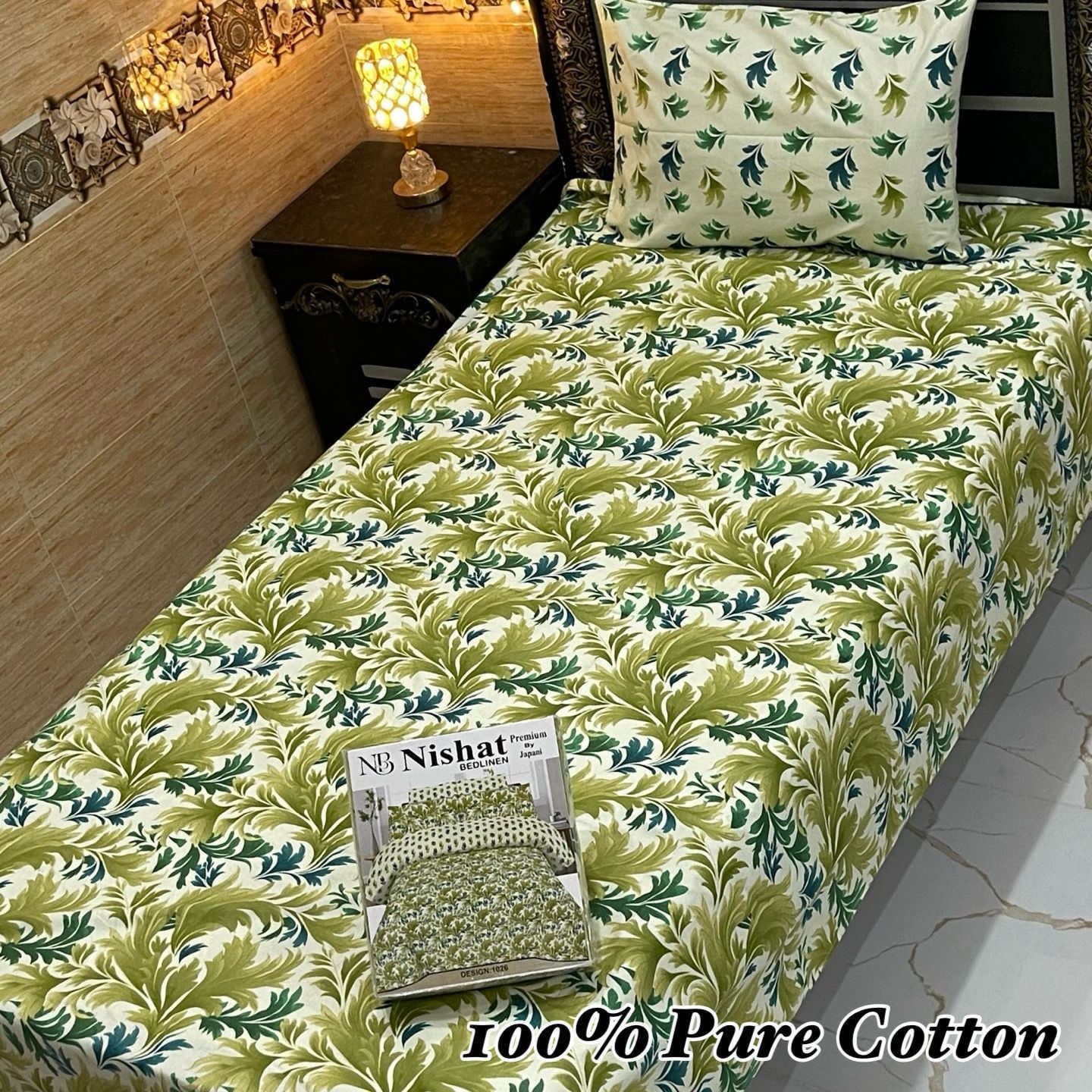 Premium 4 Pcs Single Pure Cotton Bedsheets – Gift Pack 02