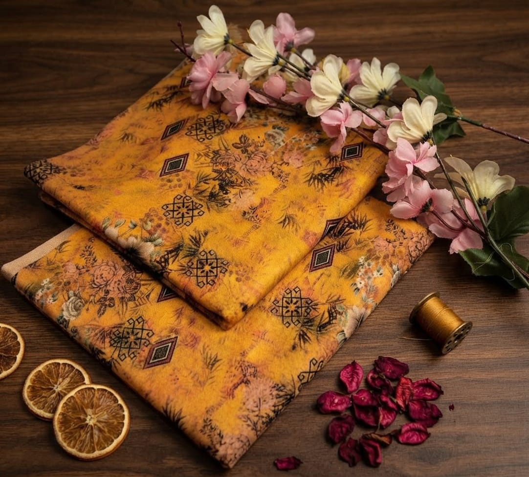 Signature Dhanak 2-Piece Printed Dress