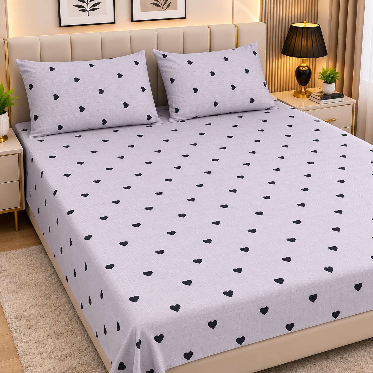 Cozify Pure Cotton Bed Sheet - King - CPB 025