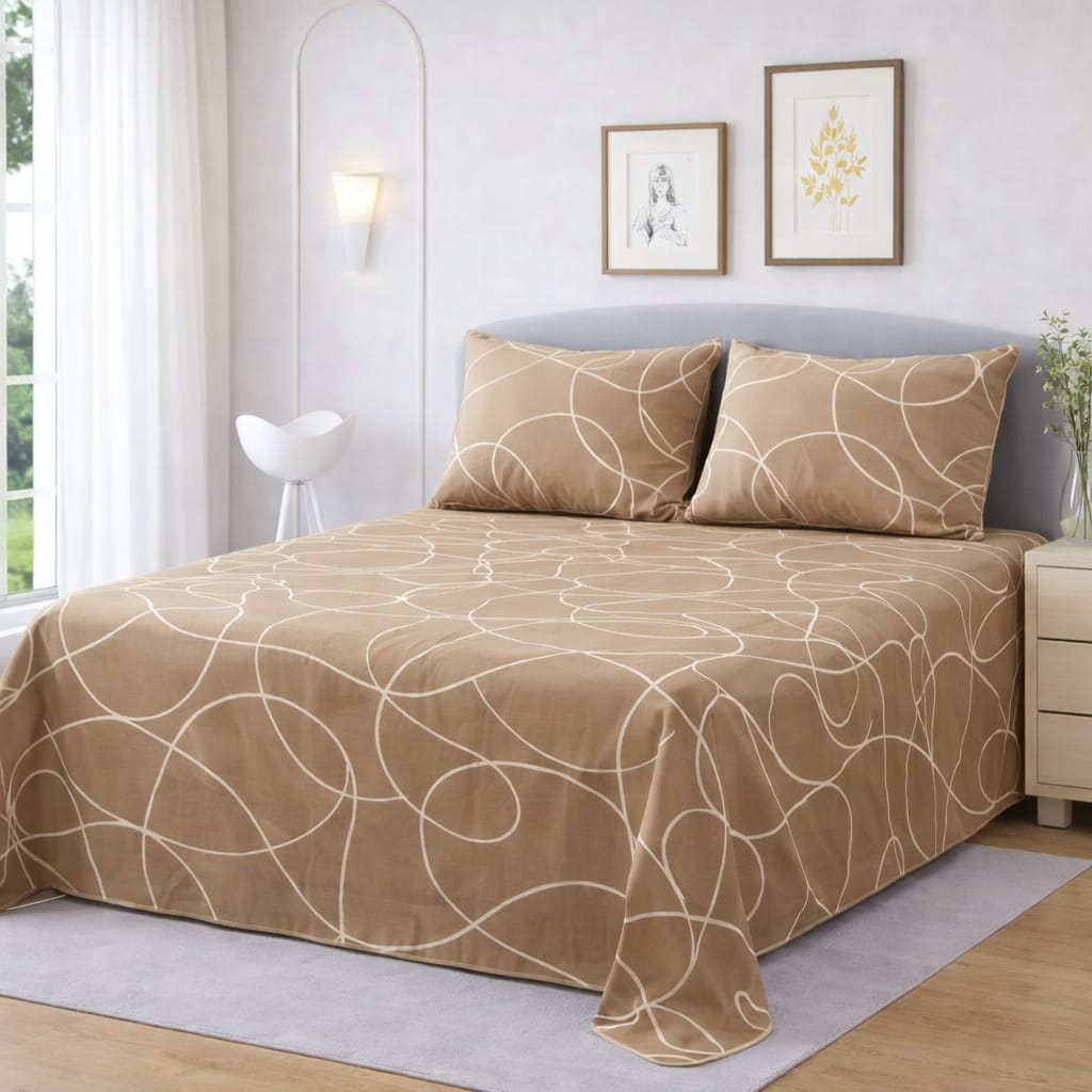 Cozify Pure Cotton Bed Sheet - King - CPB072