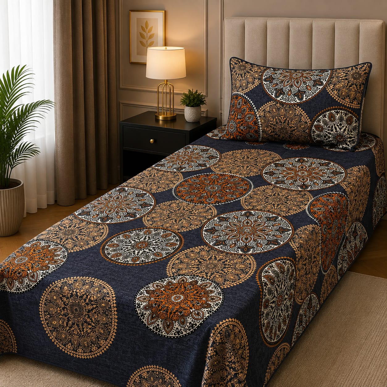 Tytan Cotton Bed Sheet - Single - TSB027