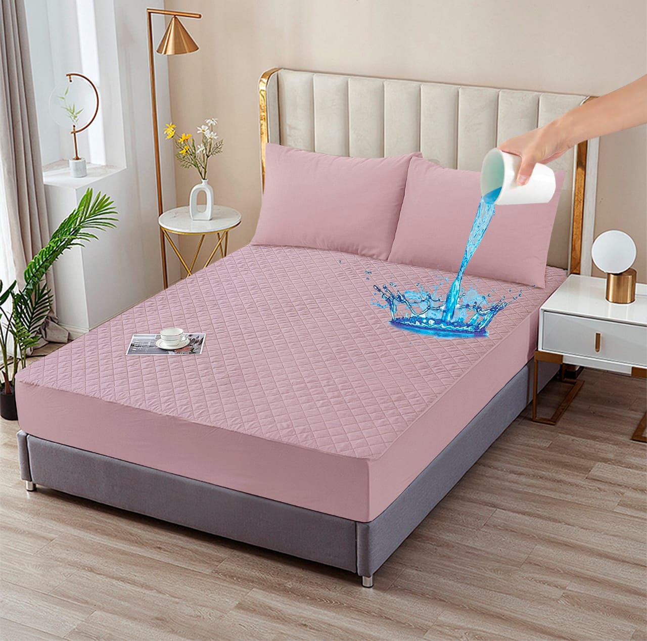 Mattress Safeguards Water Proof Quilted Mattress Cover