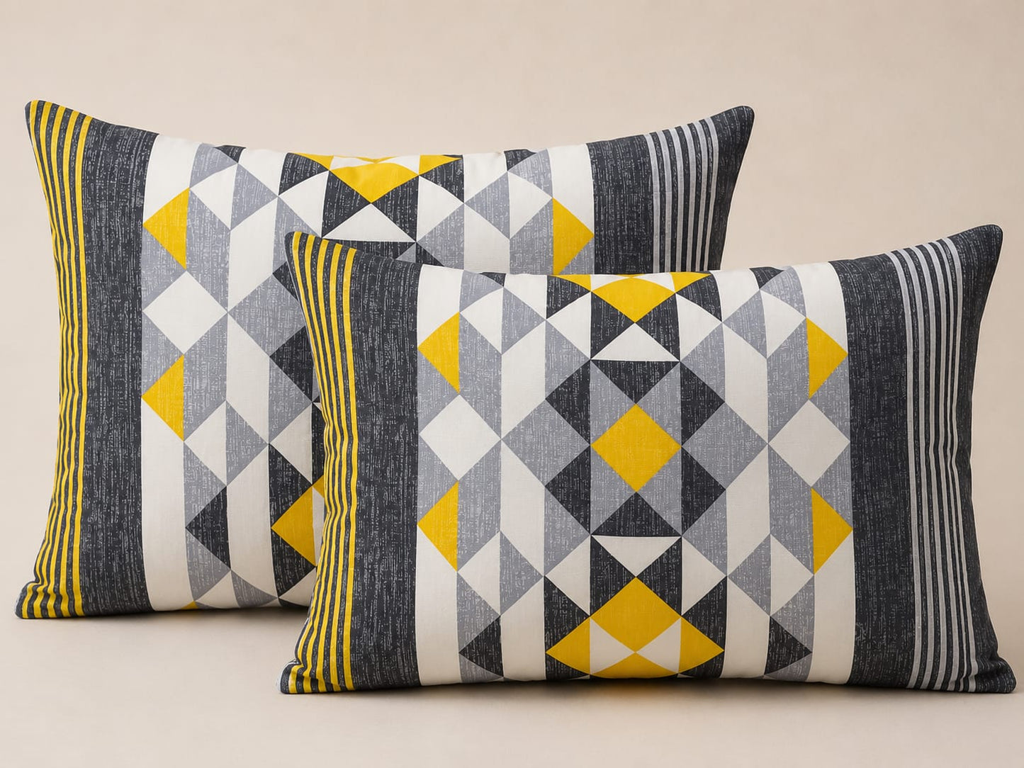 Luxury Pillow Covers – Fade Resistant & Skin Friendly (2 Pcs)
