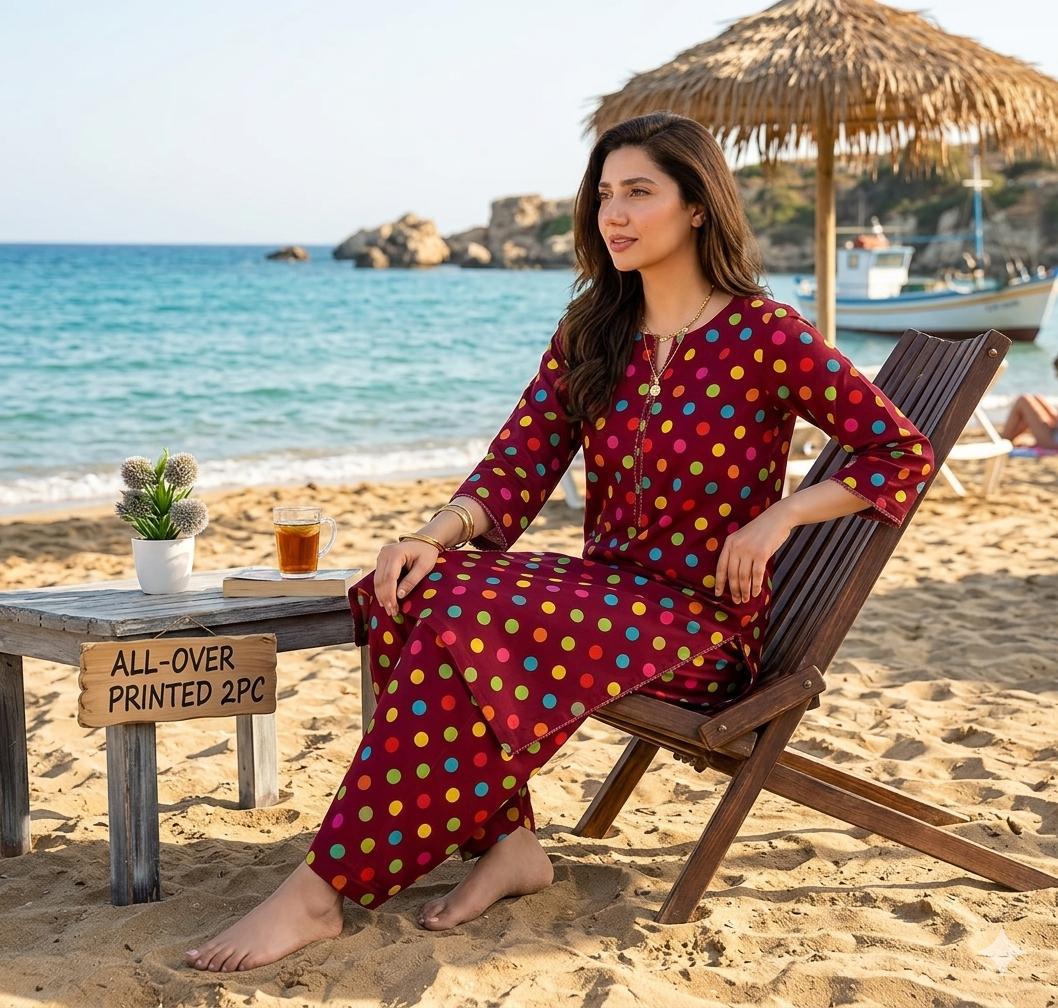 Summer Women Unstitched Suit - 2pcs - WWU067