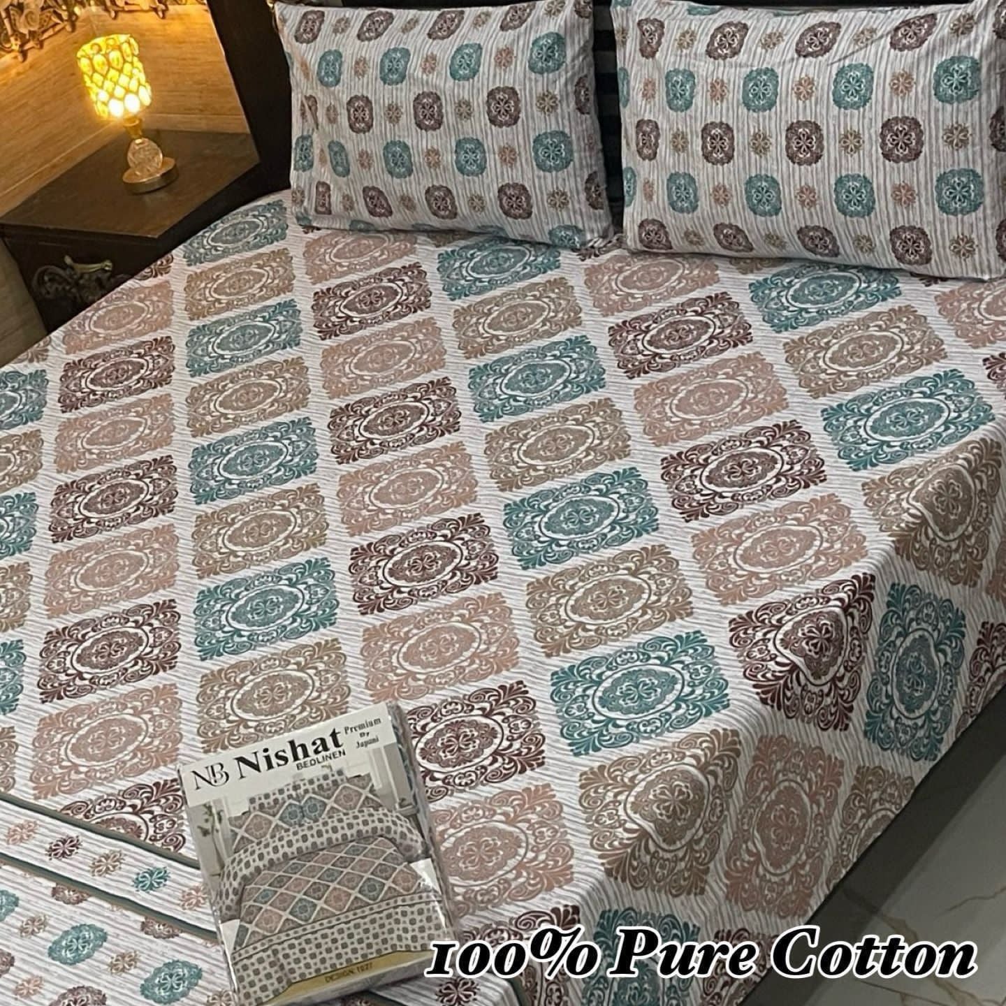 Pure Cotton 3 Pcs Bedsheet Gift Pack 010