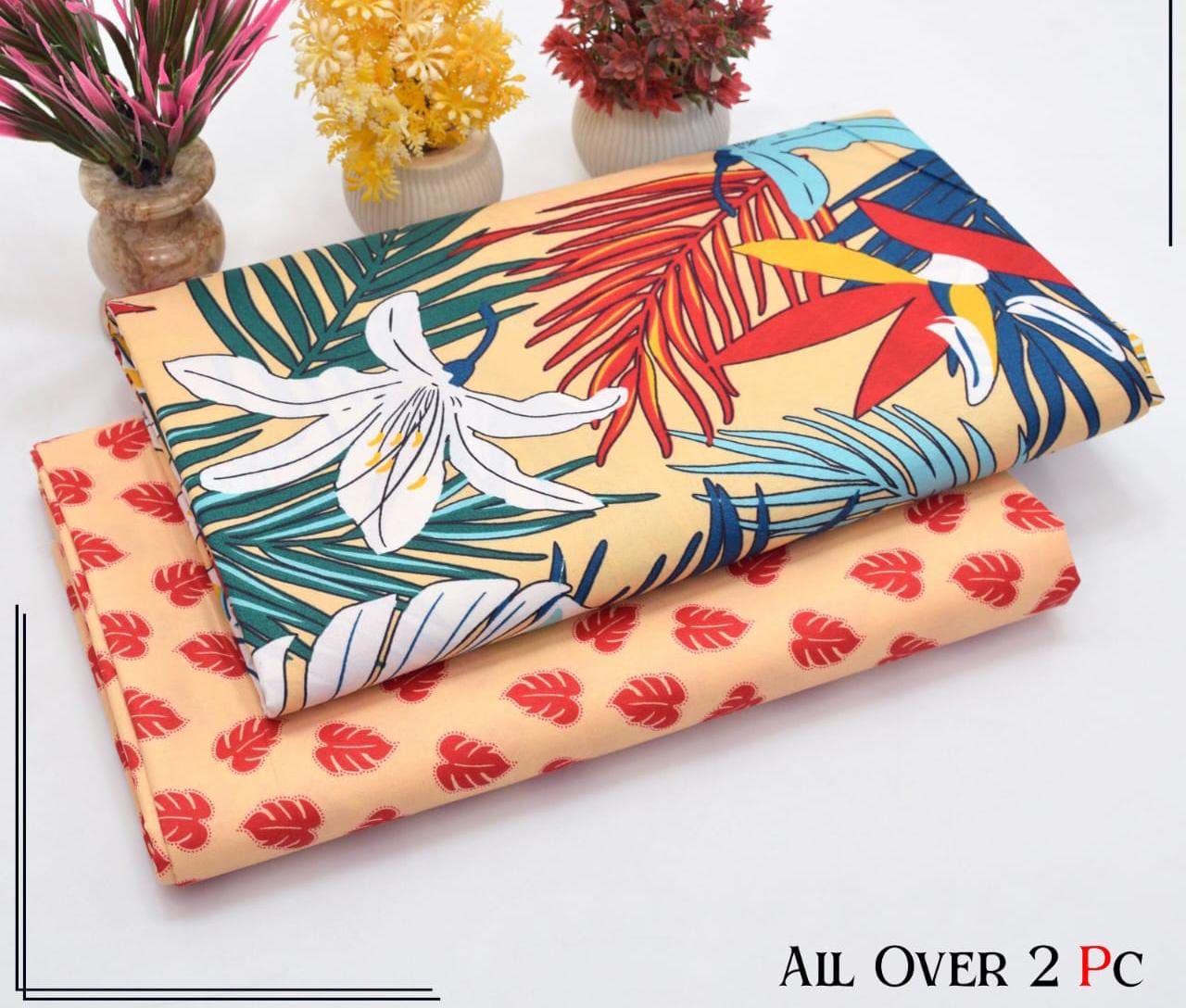 Redos Cotton Casual Summer Collection 2 Pcs Ladies Suits 016
