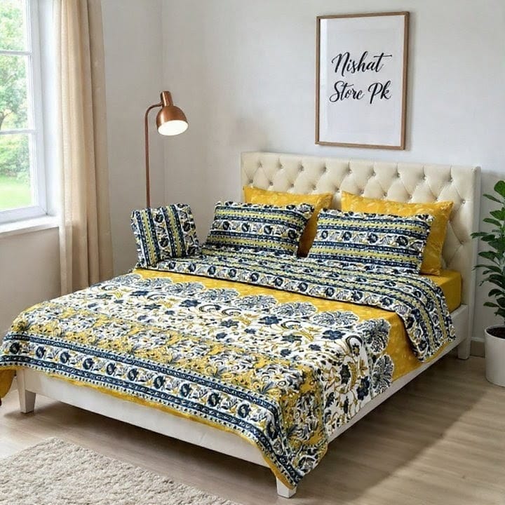 Rurva Cotton Comforter Set - 7pcs - RCS014