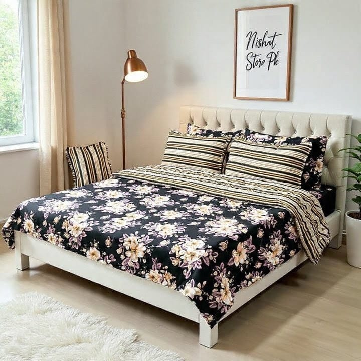 Rurva Cotton Comforter Set - 7pcs - RCS08