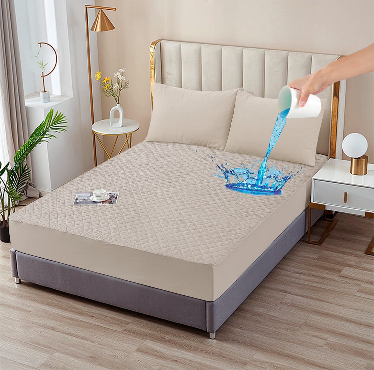 Mattress Safeguards Water Proof Quilted Mattress Cover