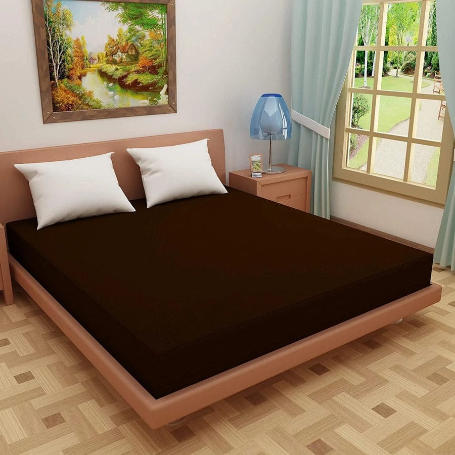 Waterproof Mattress Cover -Brown - WPC02