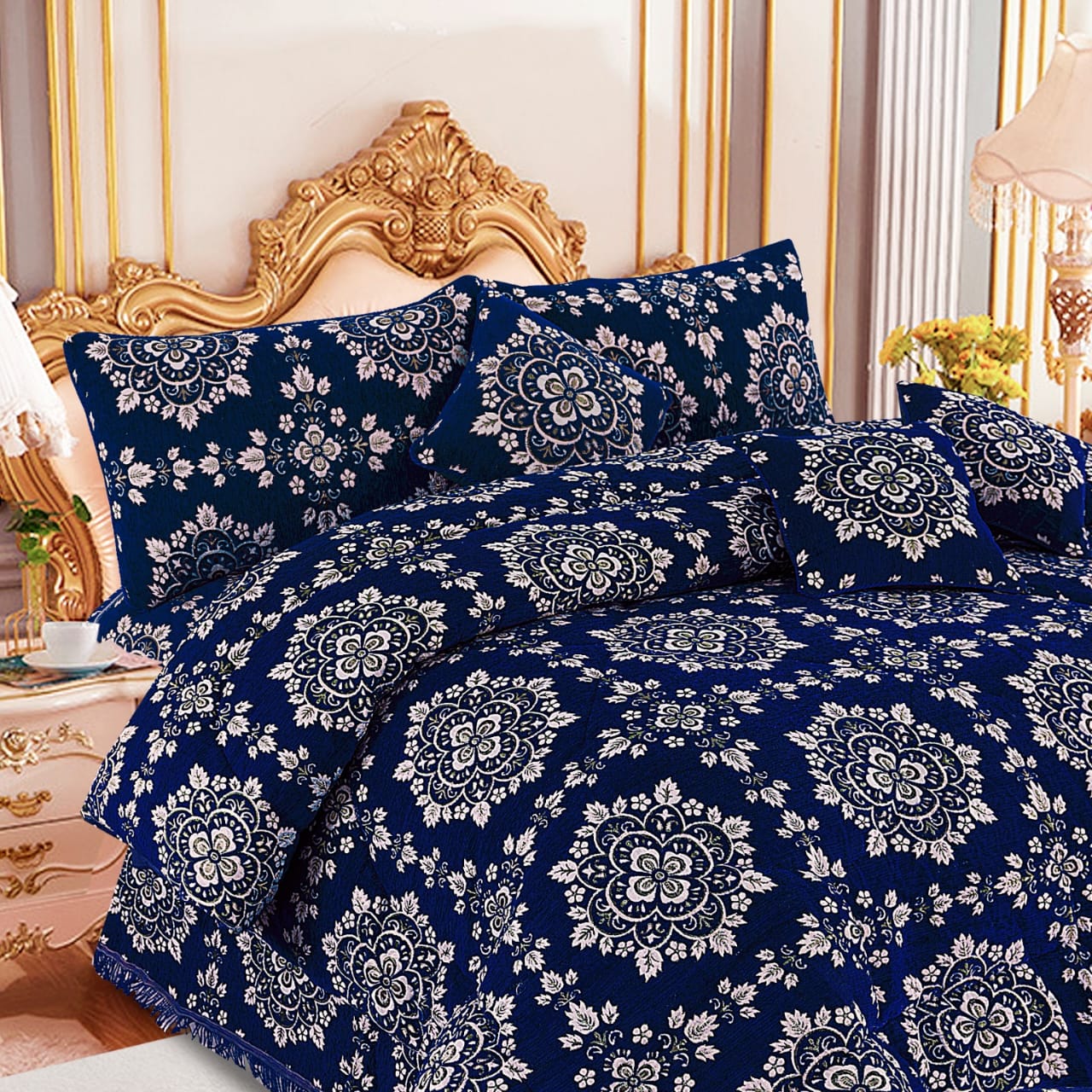 VELVET JAYQUARD BRIDAL RAZAI SETS - 10 Pcs Product 08
