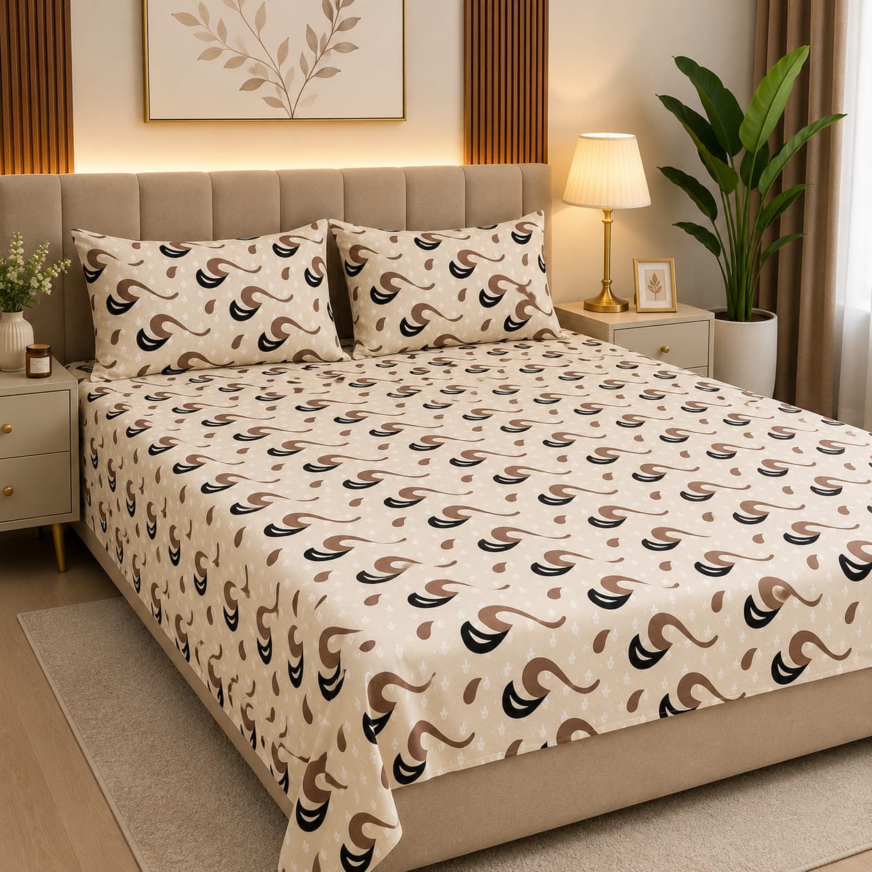 Executive Pure Cotton Bed Sheet - King - EPB 03
