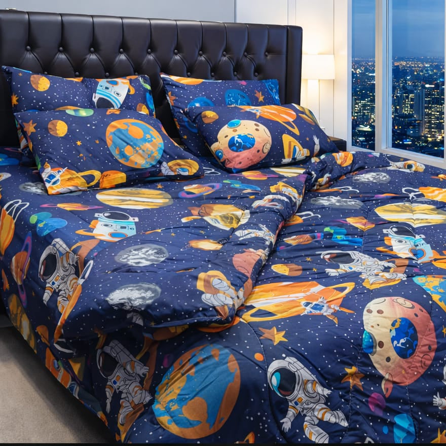 6 PCS Pure Cotton Razai Set – Comfort & Elegance Combined