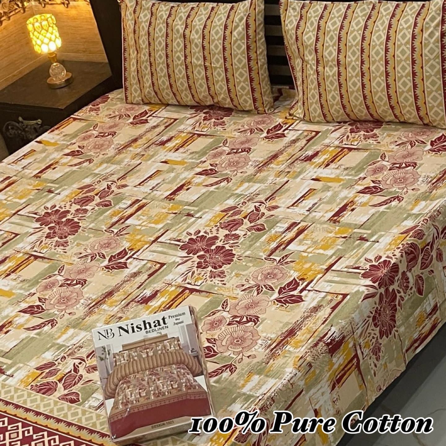 Pure Cotton 3 Pcs Bedsheet Gift Pack 09