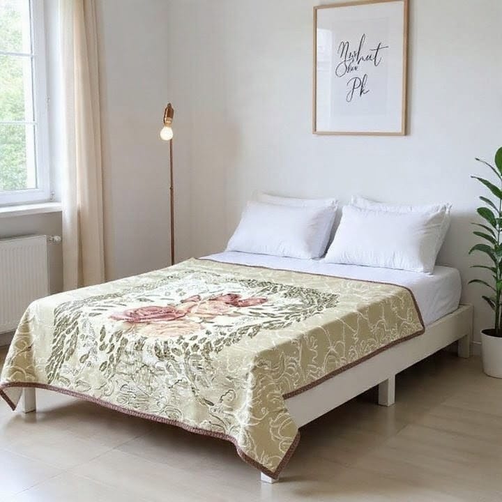 Velvet Embossed Panel Blanket – Luxury Collection