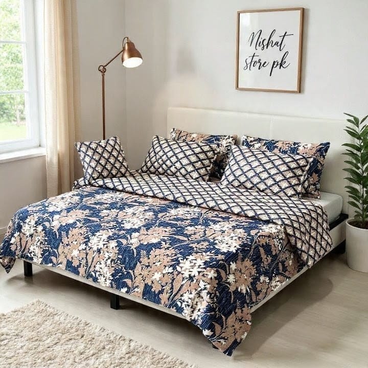 Rurva Cotton Comforter Set - 7pcs - RCS018