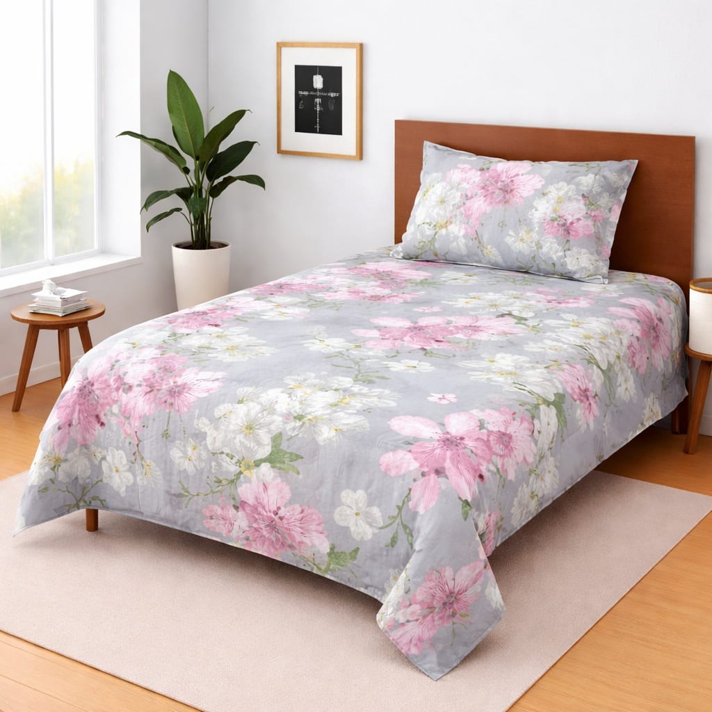 COZIFY PURE COTTON SINGLE BEDSHEET 013