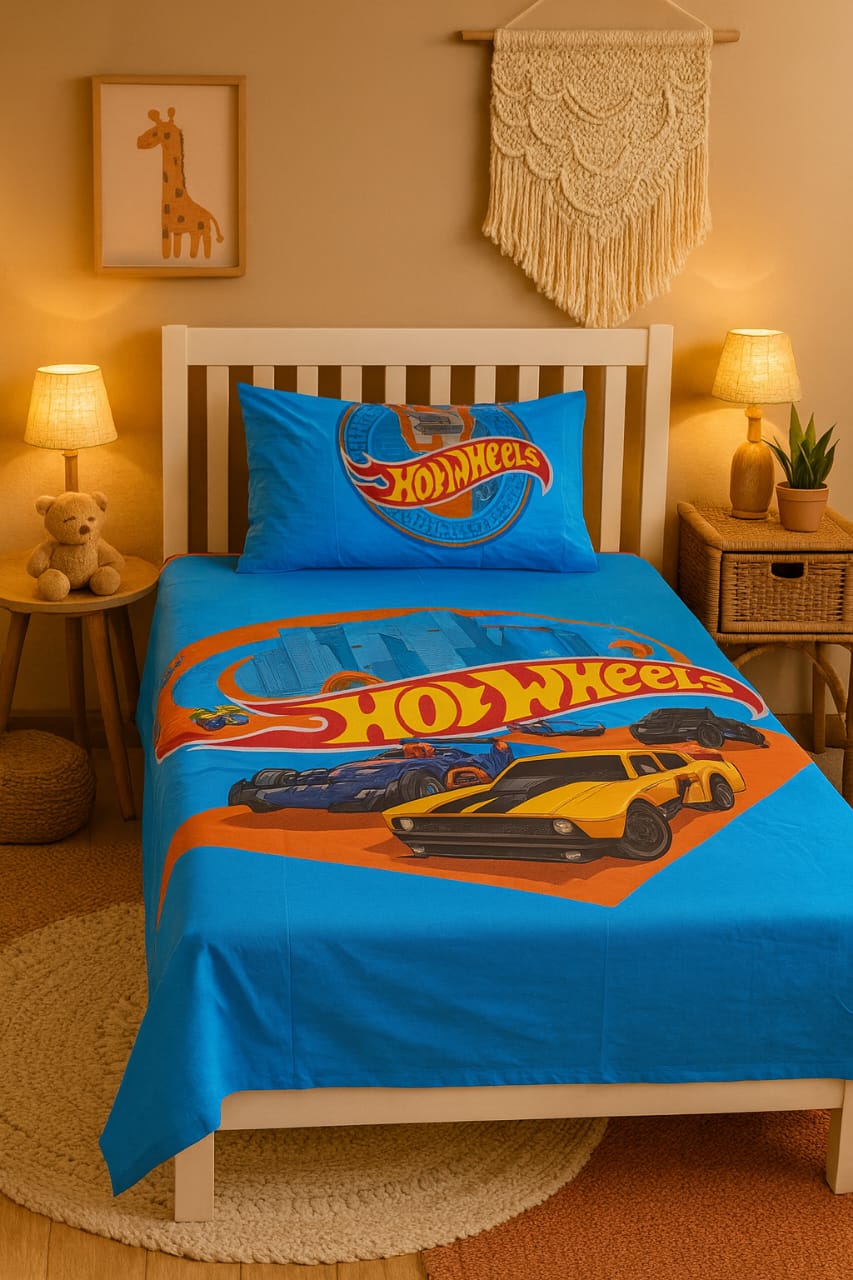 Soft & Safe Kids Pure Cotton Single Bedsheet – 2 Pcs