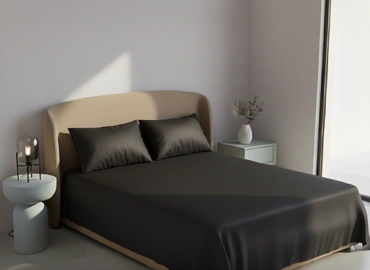 3 Pcs Plain Colour King Size Bedsheet Set – Soft & Comfortable 06