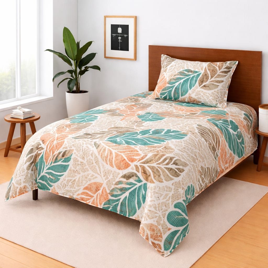COZIFY PURE COTTON SINGLE BEDSHEET 020