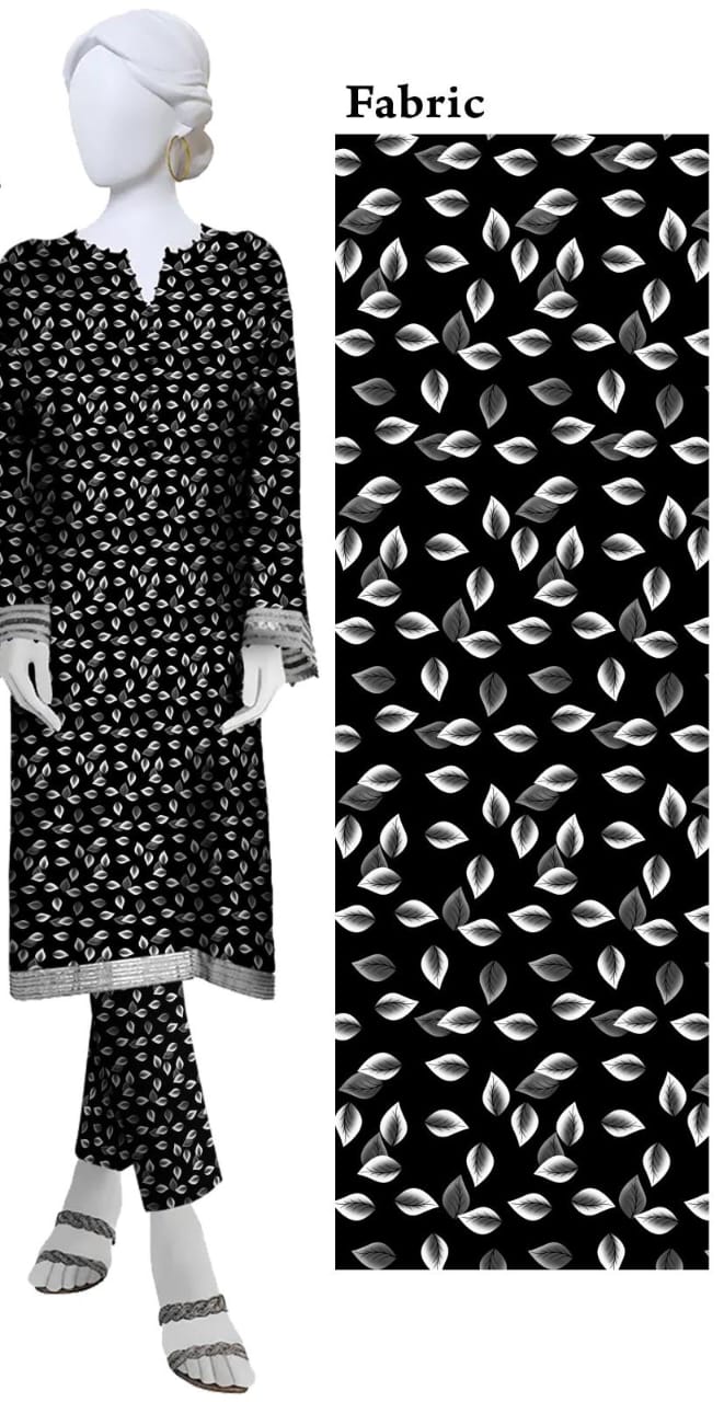 Summer Women Unstitched Suit - 2pcs - WWU031