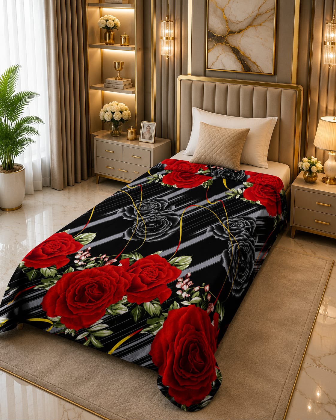Fleezy Single Printed Blanket | Ultra Soft & Warm S06