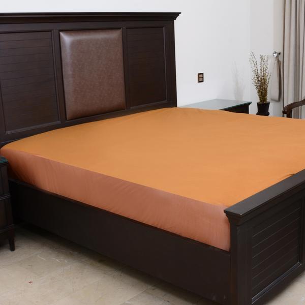 Waterproof Mattress Cover -Polish Brown - WPC05