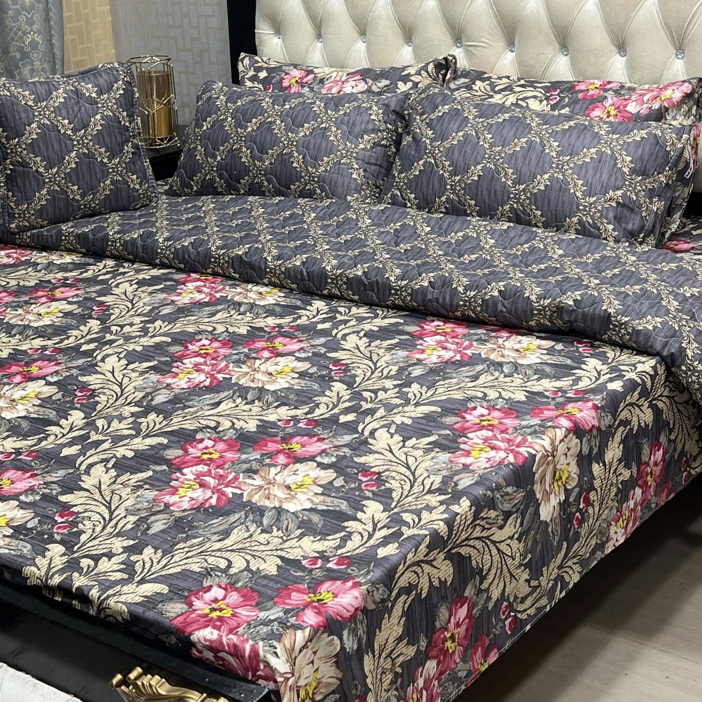 Rurva Cotton Comforter Set - 7pcs - RCS018