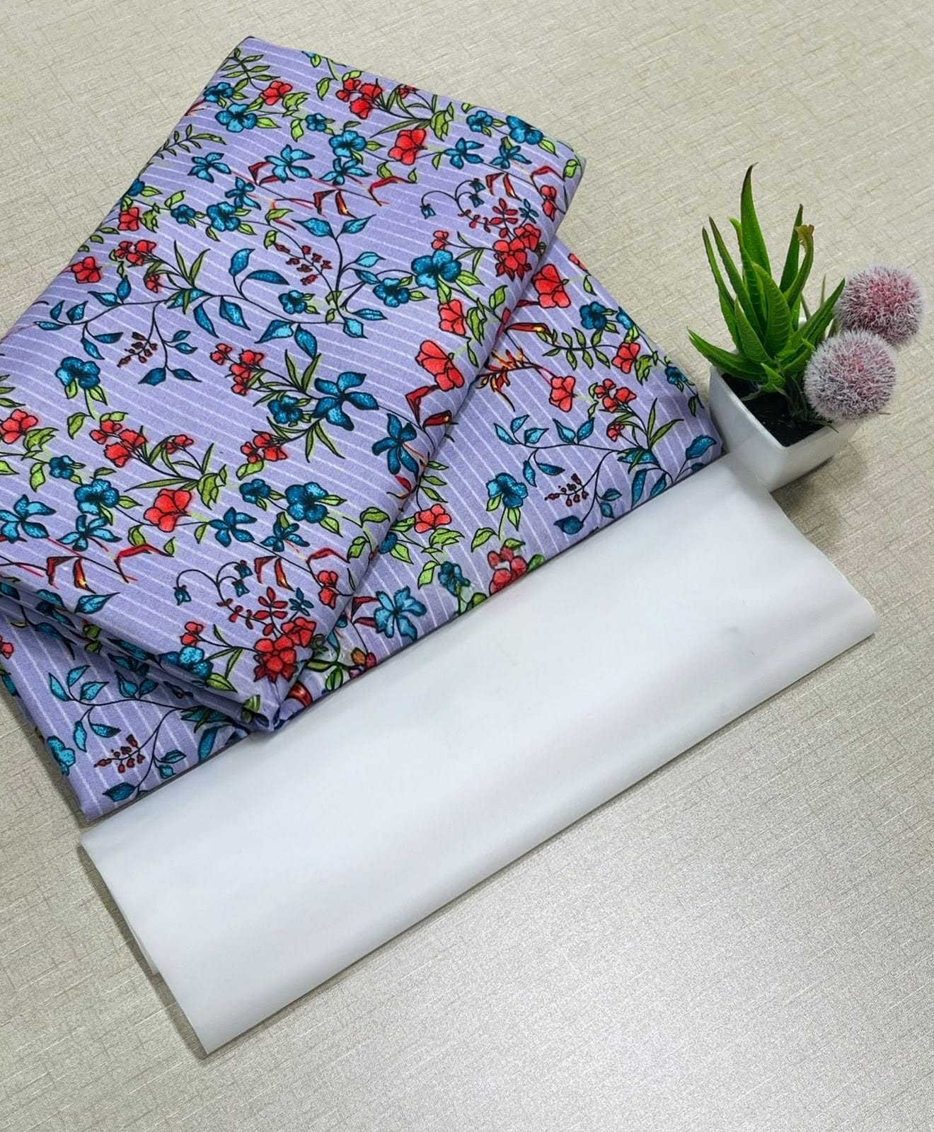 Summer Women Unstitched Suit - 2pcs - WWU034