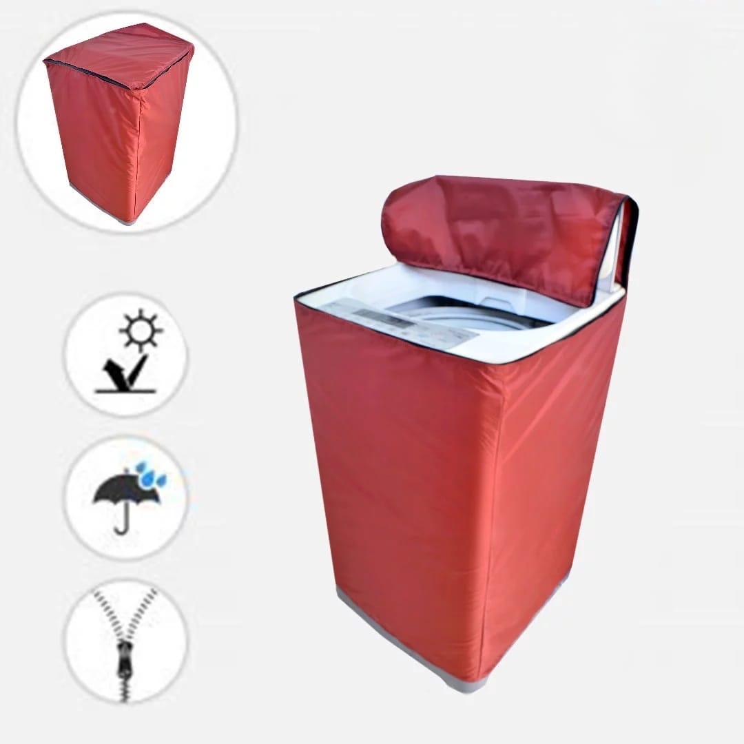 Waterproof Washing Machine Covers Red - WMC04