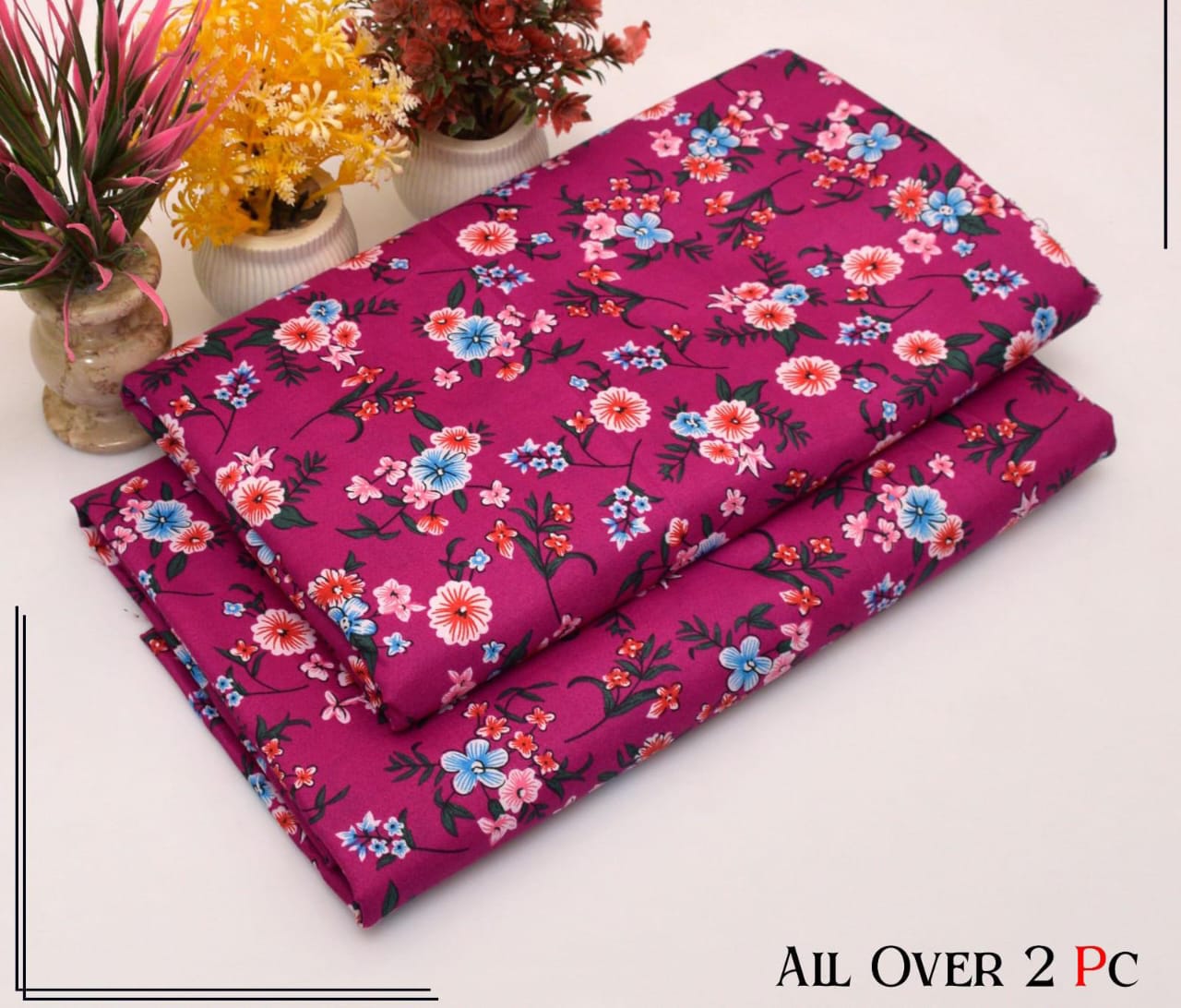 Winter Women Unstitched Suit - 2pcs - WWU098