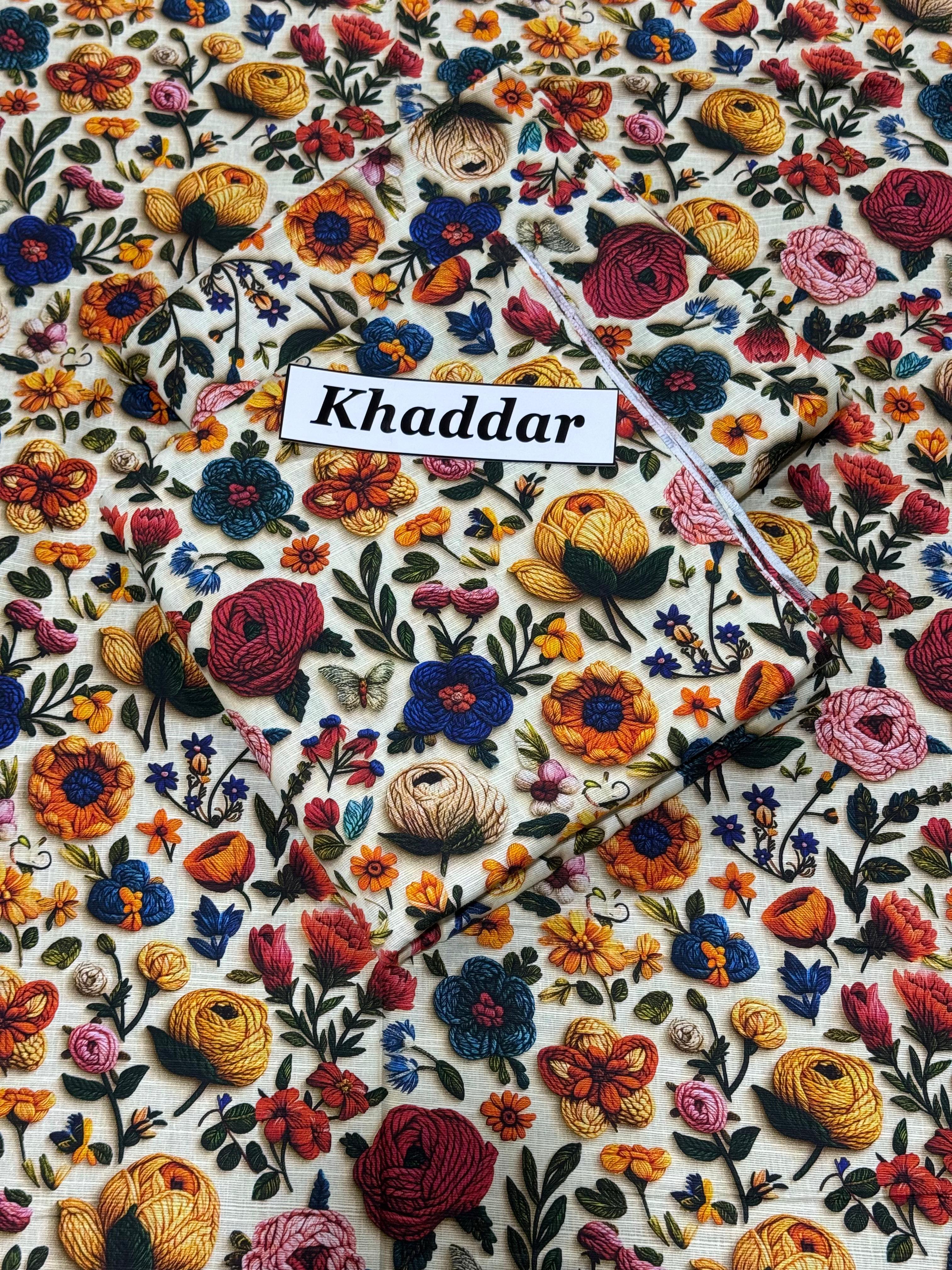 KHADDAR All Over Digital Print 2pcs