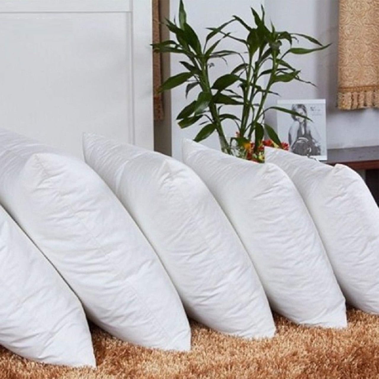 Elegant Home Décor 5 Pcs Filled Cushion Set