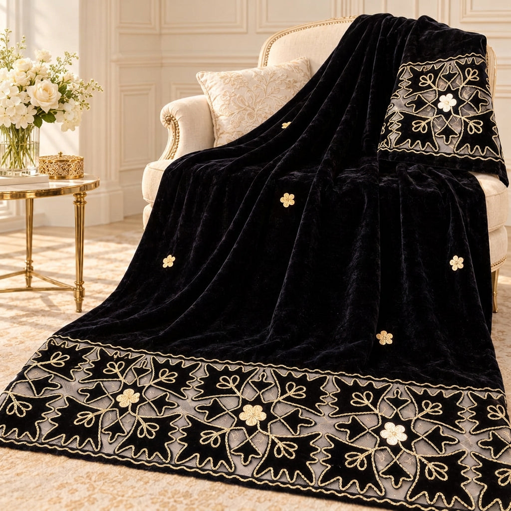 Royal Velvet Shawl – Premium Soft & Warm Winter Collection