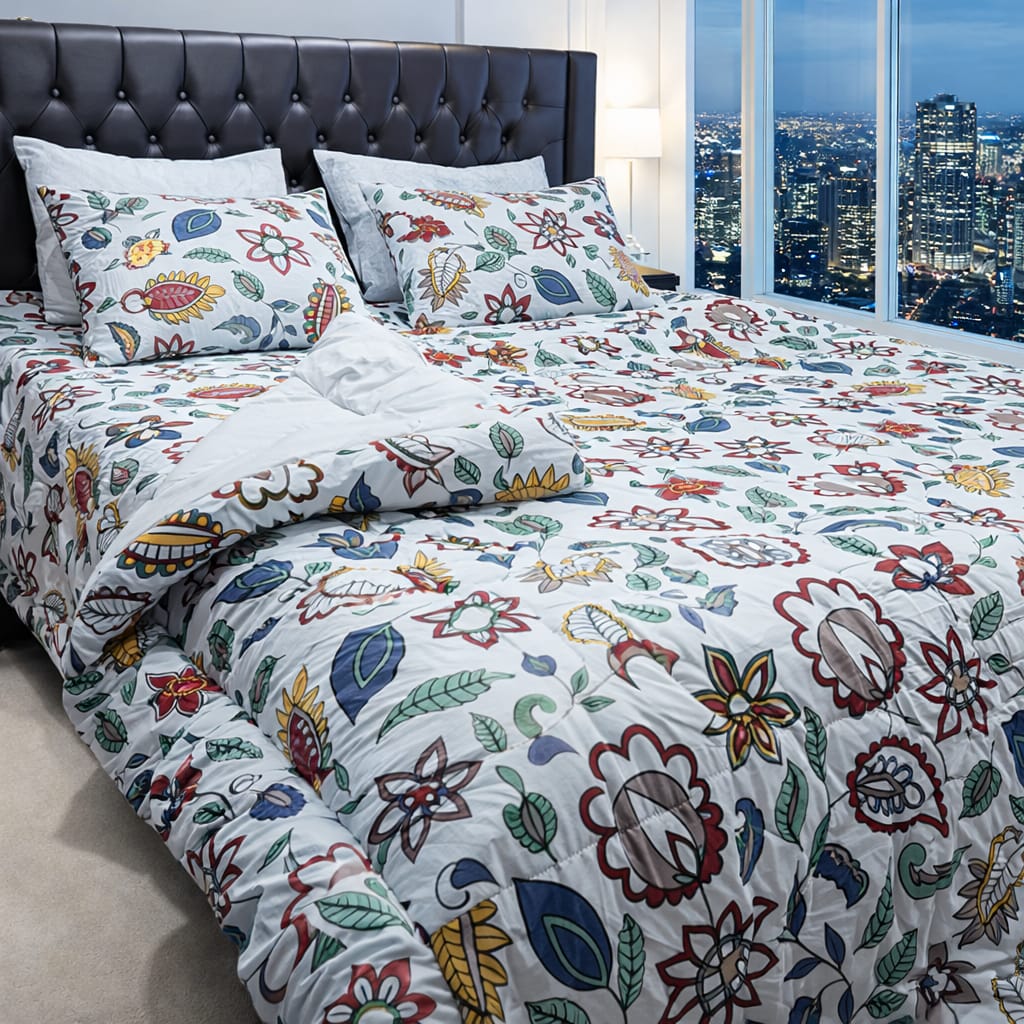 6 PCS Pure Cotton Razai Set – Comfort & Elegance Combined 018