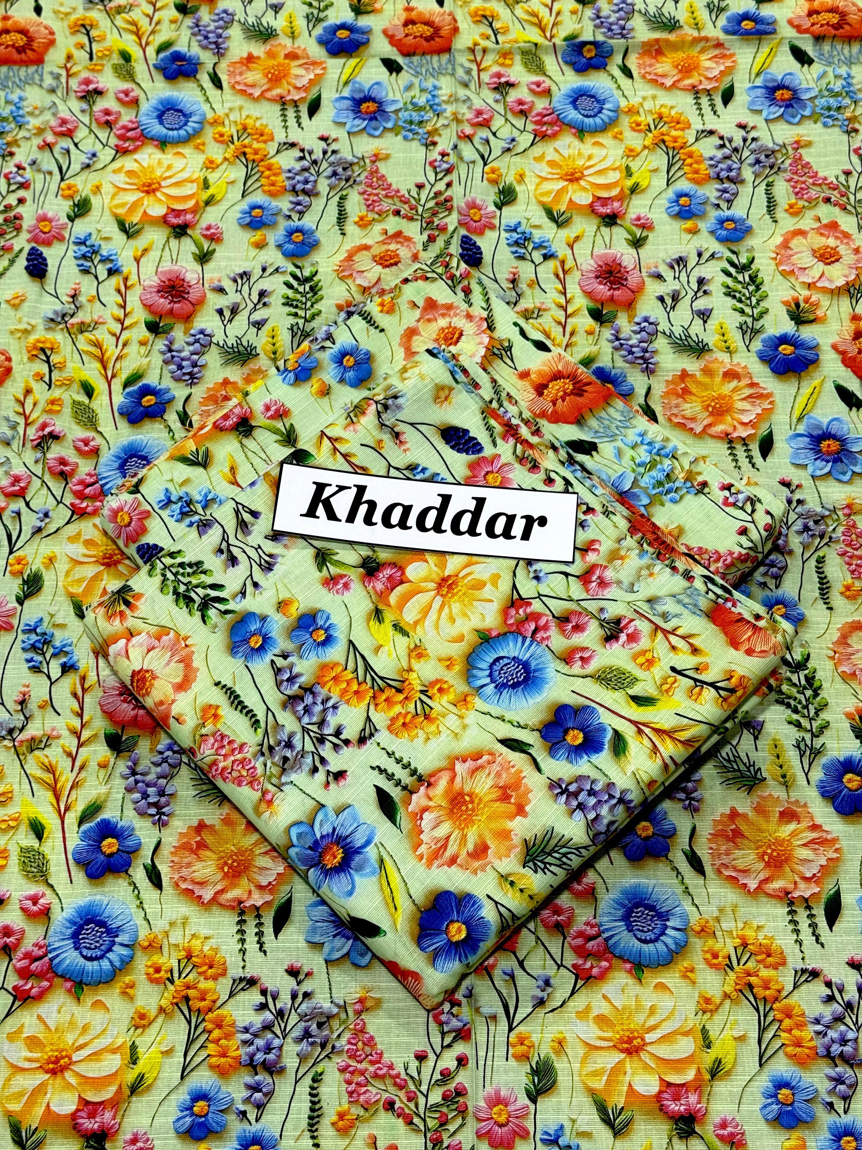 KHADDAR All Over Digital Print 2pcs 02