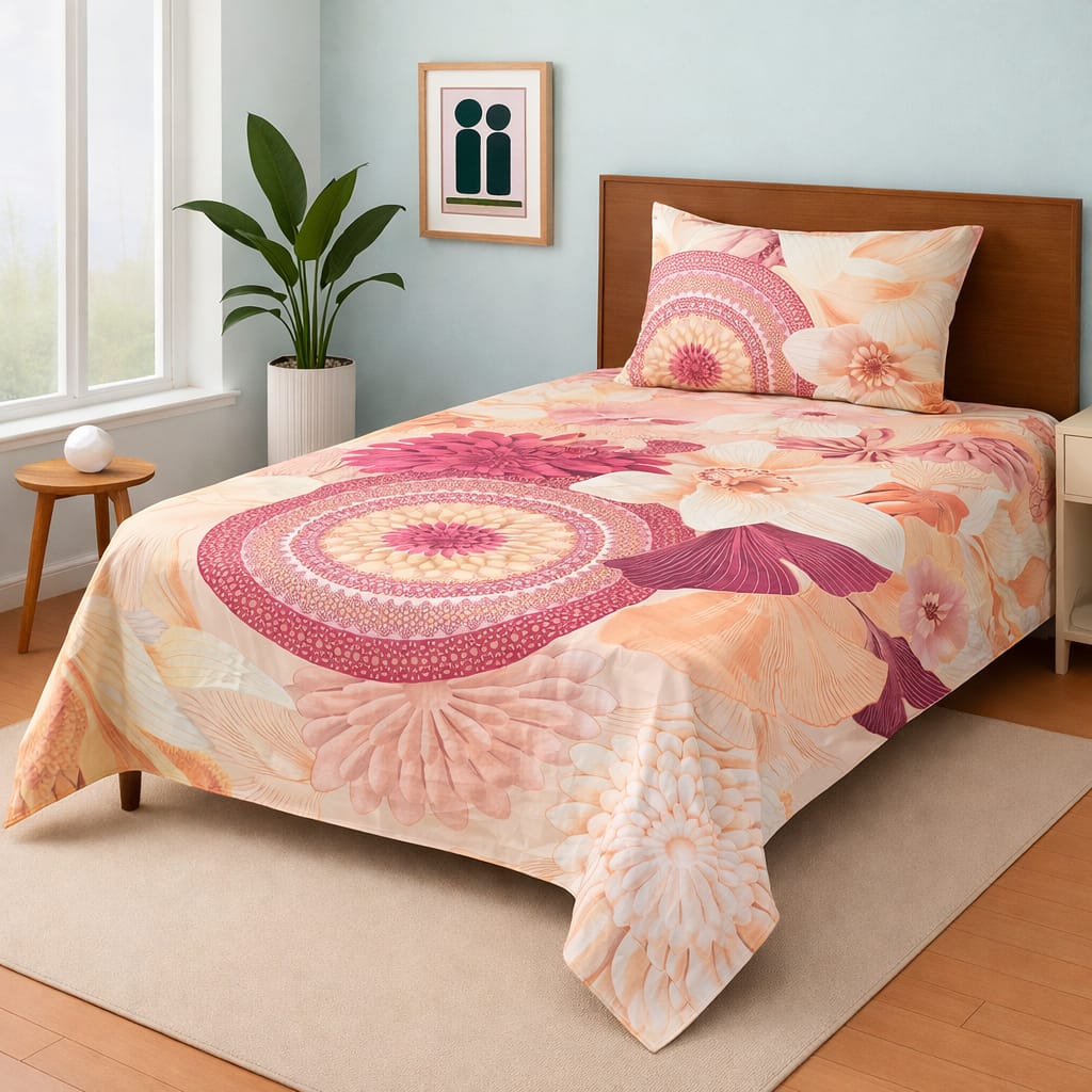 COZIFY PURE COTTON SINGLE BEDSHEET 09