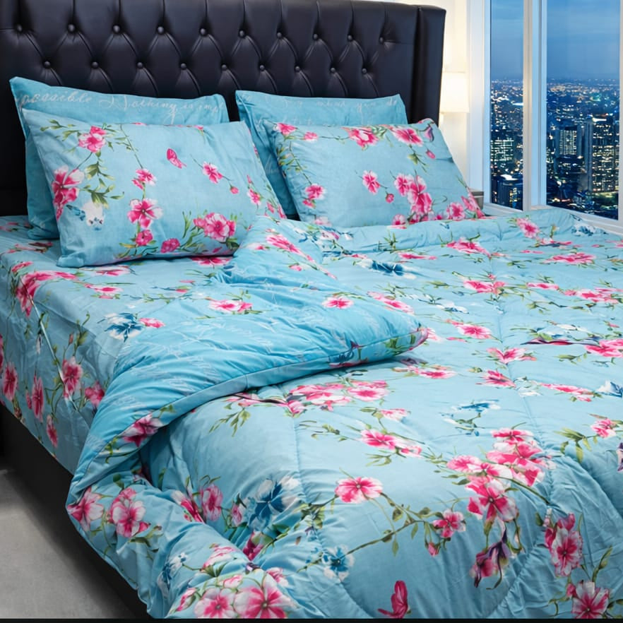 6 PCS Pure Cotton Razai Set – Comfort & Elegance Combined 08