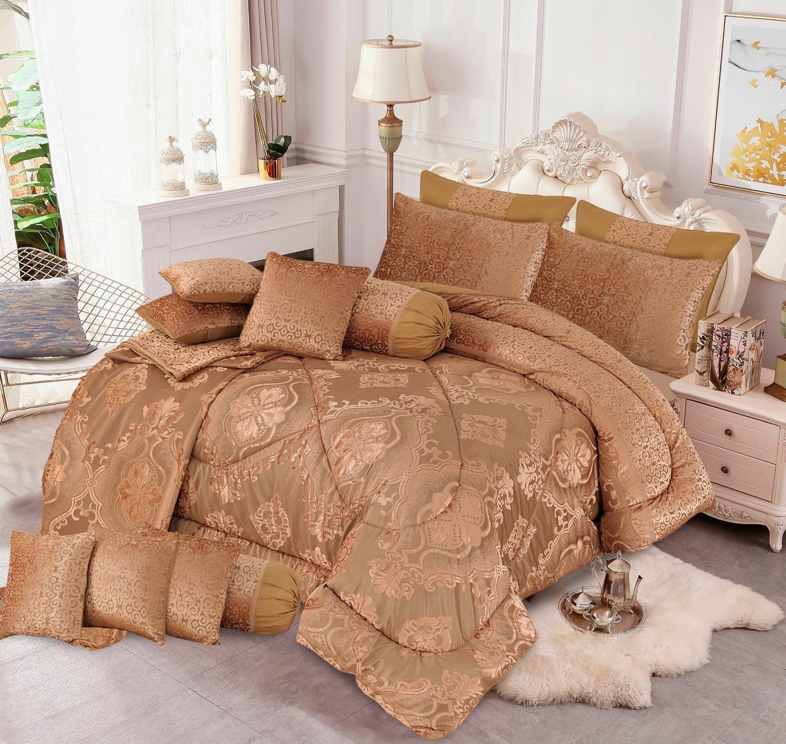 REDOS 14 PCS WINTER PLUSH BRIDAL RAZAI SETS 06
