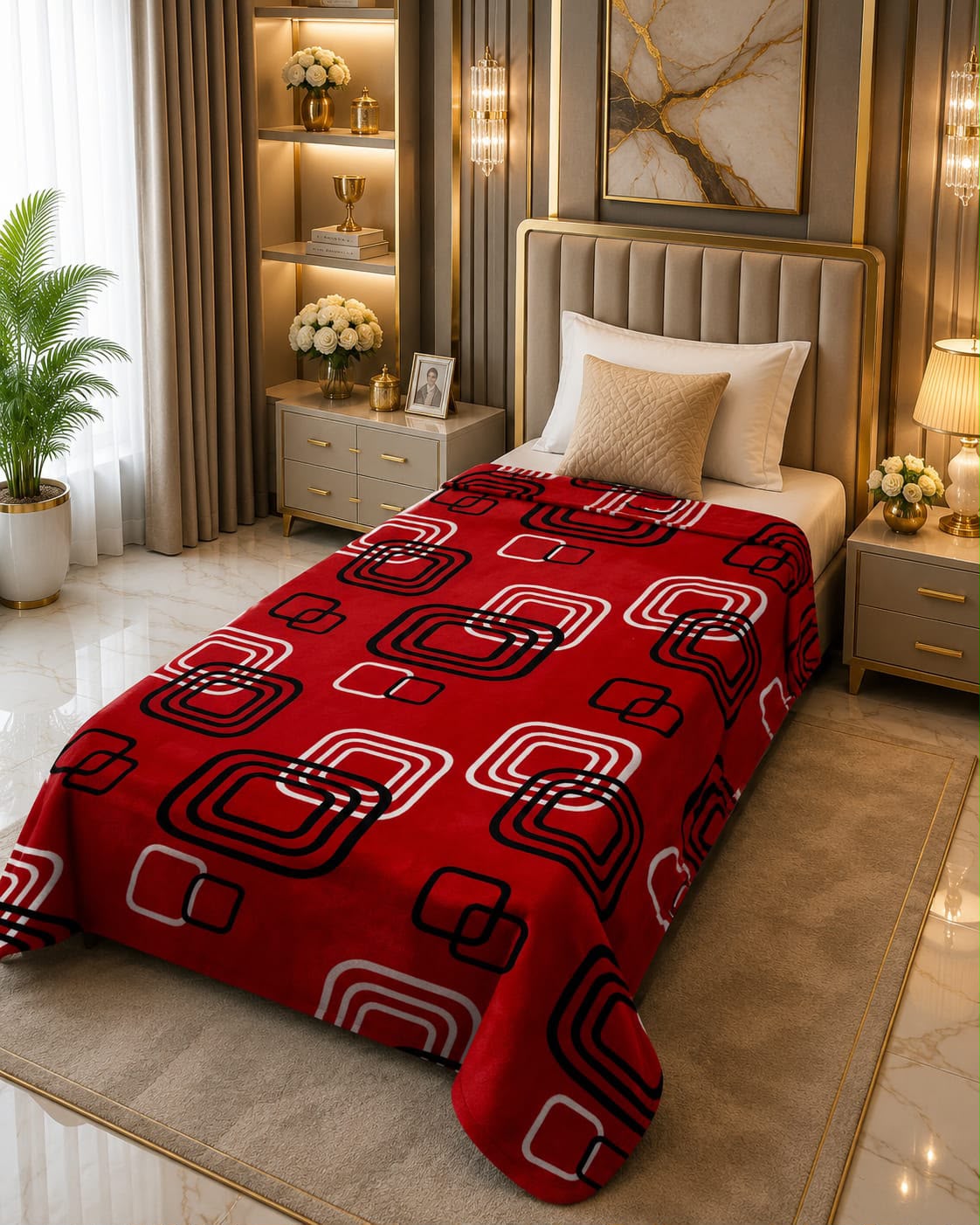 Fleezy Single Printed Blanket | Ultra Soft & Warm S08