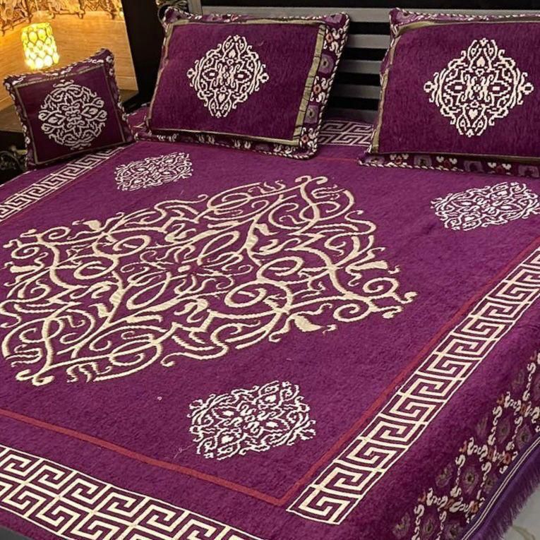 Appish Bridal Velvet Bed Sheet Set - 4pcs - ABB017