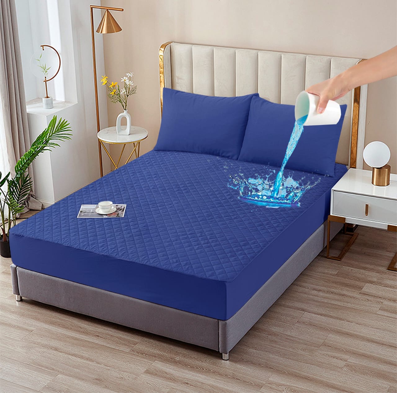 Mattress Safeguards Water Proof Quilted Mattress Cover