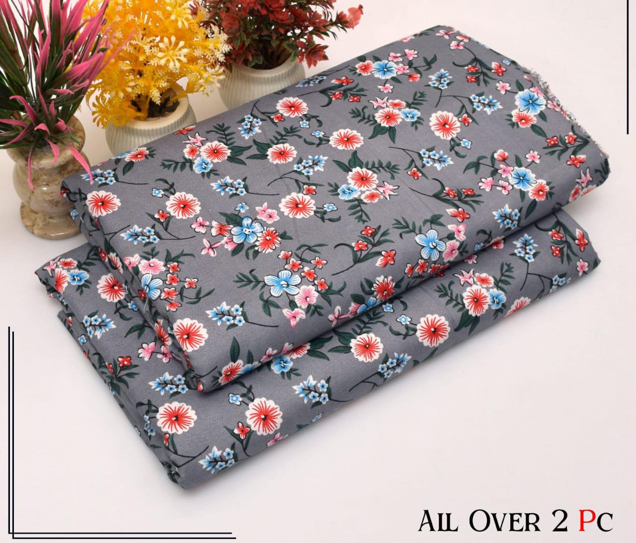 Winter Women Unstitched Suit - 2pcs - WWU074