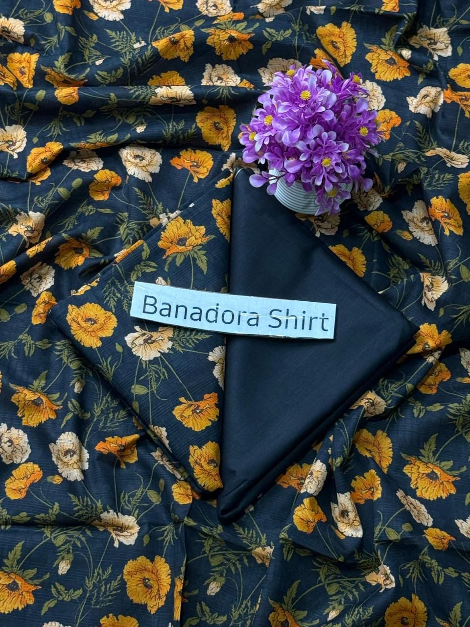Royal Lawn Digital Print Bana Doria Shirt 2pc With Dyed Trouser 025