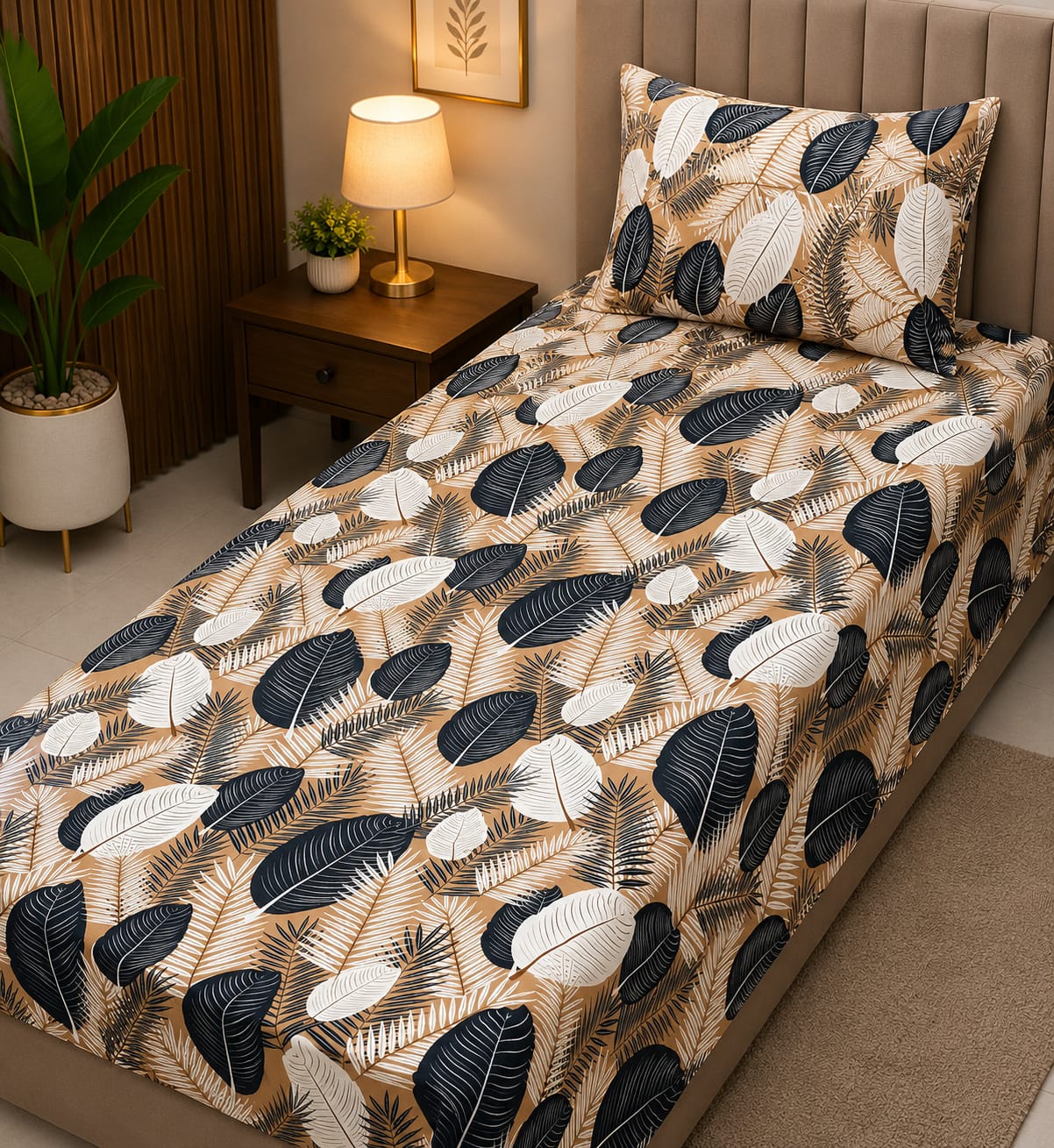 Premium 4 Pcs Single Pure Cotton Bedsheets – Gift Pack S01