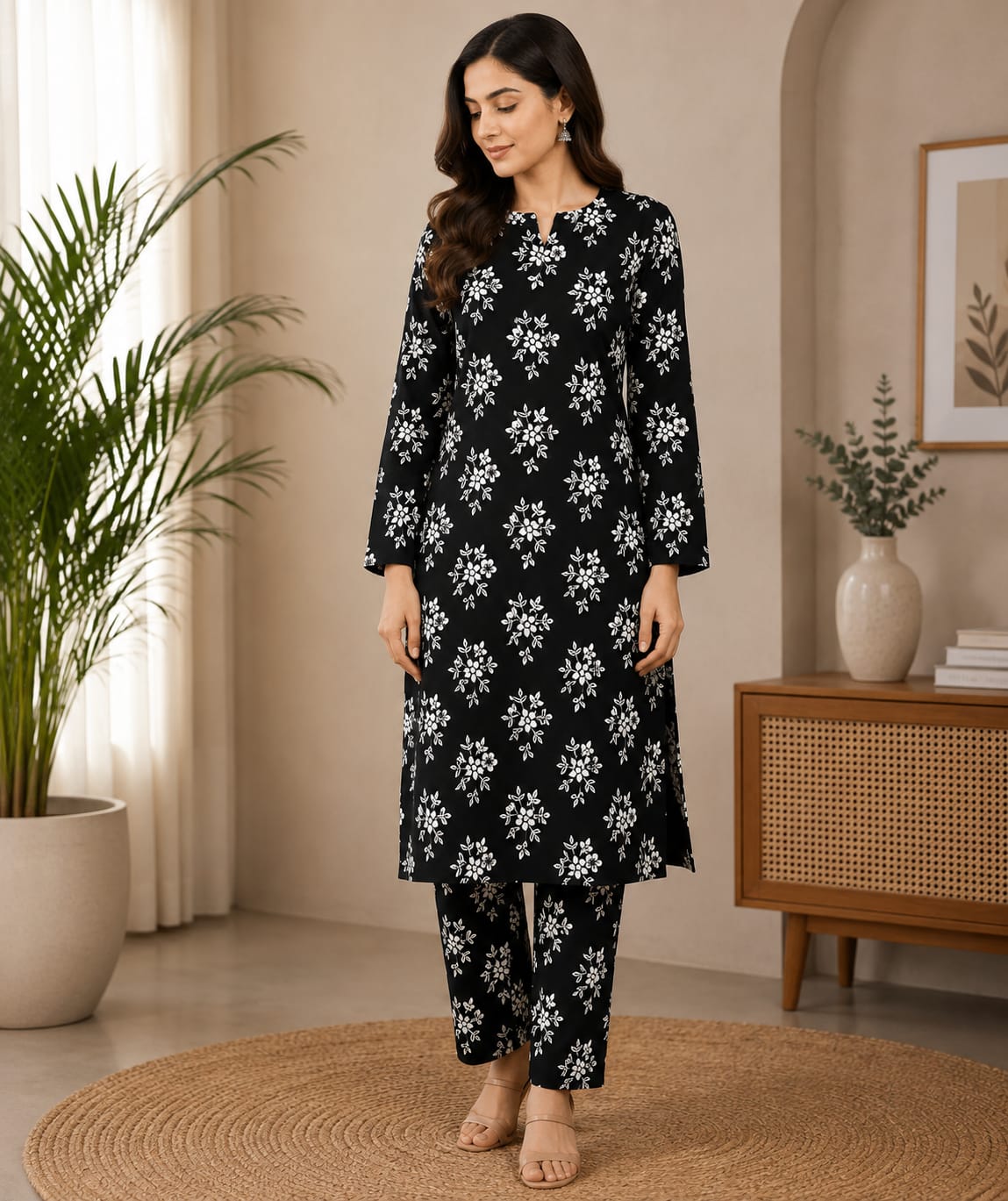 Winter Bloom β 2 Pcs Unstitched Ladies Suit