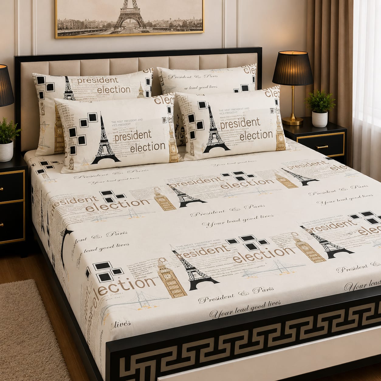 ⚜️5 PC Cozify Pure Cotton Bedsheets⚜️ 07