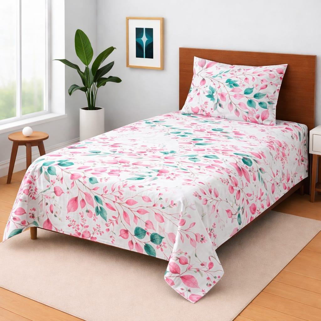 COZIFY PURE COTTON SINGLE BEDSHEET 030