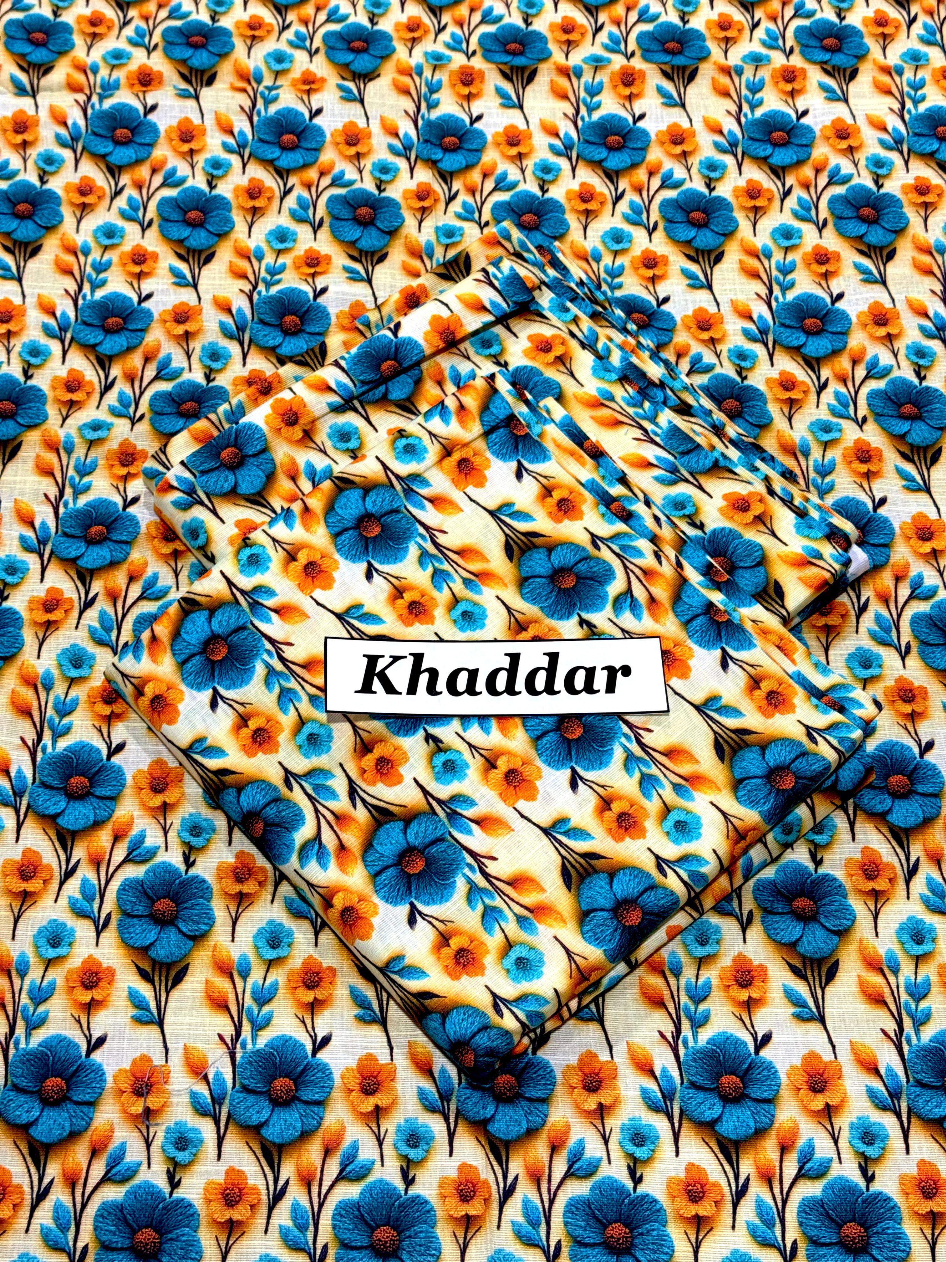 KHADDAR All Over Digital Print 2pcs 07